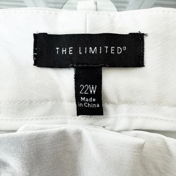 Limited White Pants Women’s Plus Size 22W Stretch Comfortable Ankle Pockets New - Picture 2 of 13